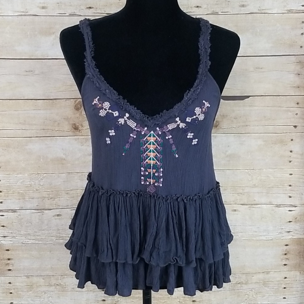 Free People Meadow Ballerina Peplum Tank